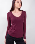 MAGLIA SCOLLATA MISTO CASHMERE