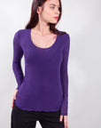 MAGLIA SCOLLATA MISTO CASHMERE