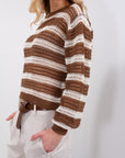 MAGLIA RETE RIGATA