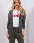 CARDIGAN CORTO FIAMMATO