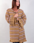 CHANEL LONG FRINGED CARDIGAN