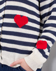 GIACCA RIGHE CUORI***