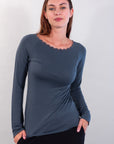 LACE RAGLAN SWEATER