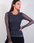 TULLE + LUREX SWEATER