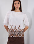 BLUSA SMERLO RICAMO