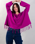 WIDE FRINGE SWEATER