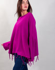 WIDE FRINGE SWEATER