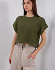 MAGLIA CROP COULISSE