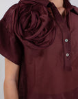 CAMICIA LYOCELL + FIORE