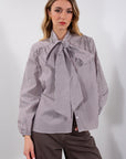 CAMICIA FIOCCO STRASS