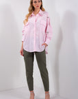 CAMICIA RIGATA + STRASS