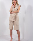 COMPLETO GILET/BERMUDA