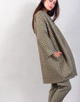 OVERSIZED PRINTED COAT