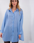 CAMICIA LUNGA VOILE COTONE