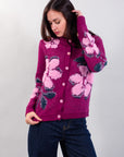 FUR STITCH FLOWER JACKET