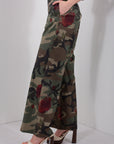 PANTALONE PALAZZO CAMOUFLAGE