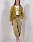 CARDIGAN FRANGE BOTTONI