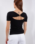 MAGLIA CUT OUT SCHIENA SPIRALE