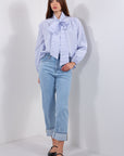 CAMICIA FIOCCO STRASS