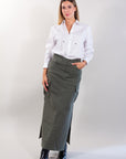 CARGO JEANS SKIRT