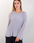 PLEATED BLOUSE