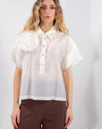 CAMICIA LYOCELL + FIORE