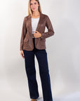 ECO-LEATHER JACKET WITH POCKETS