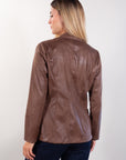 ECO-LEATHER JACKET WITH POCKETS