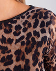 PATTERN TULLE SWEATER + ECO-LEATHER