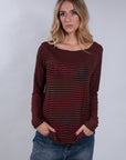 CASHMERE MIXED INTERMEDIATE STRIPED SWEATER