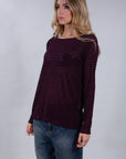 CASHMERE MIXED INTERMEDIATE STRIPED SWEATER