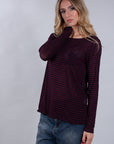 CASHMERE MIXED INTERMEDIATE STRIPED SWEATER