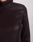 RUBBERED ECO-LEATHER DRESS
