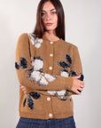 FUR STITCH FLOWER JACKET
