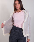 TRICOLOR FRINGED JACKET