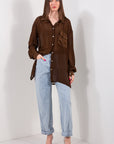 CAMICIA OVER SATIN***