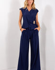 PANTALONE AMPIO STROPICCIATO