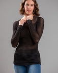 STRIPED CASHMERE BLEND SWEATER