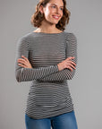 STRIPED CASHMERE BLEND SWEATER