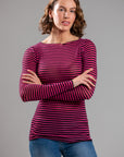 STRIPED CASHMERE BLEND SWEATER