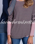 CASHMERE MIXED INTERMEDIATE STRIPED SWEATER