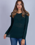 CASHMERE MIXED INTERMEDIATE STRIPED SWEATER
