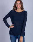 CASHMERE MIXED INTERMEDIATE STRIPED SWEATER