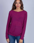 CASHMERE MIXED INTERMEDIATE STRIPED SWEATER
