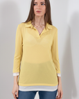 MAGLIA POLO DOPPIO COLLO SETINA