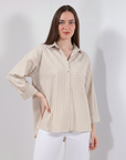 CAMICIA RIGATA TASCHE