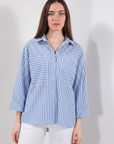 CAMICIA RIGATA TASCHE