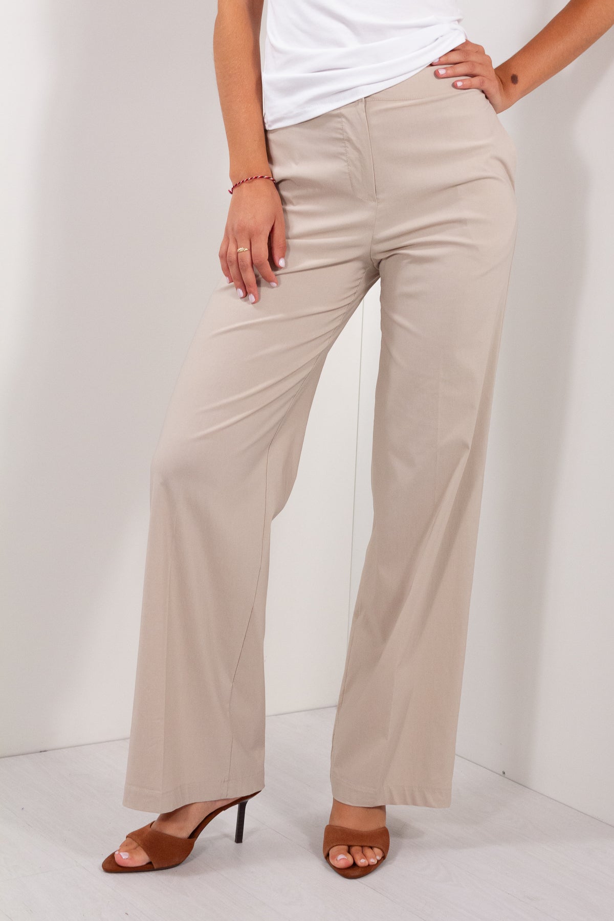 PANTALONE BENGALINA PALAZZO+BOTTONE