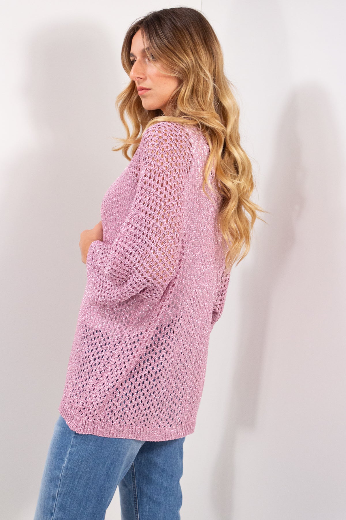 GIACCA APERTA RETE LUREX