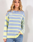 MAGLIA RIGHE MANICHE DIVERSE